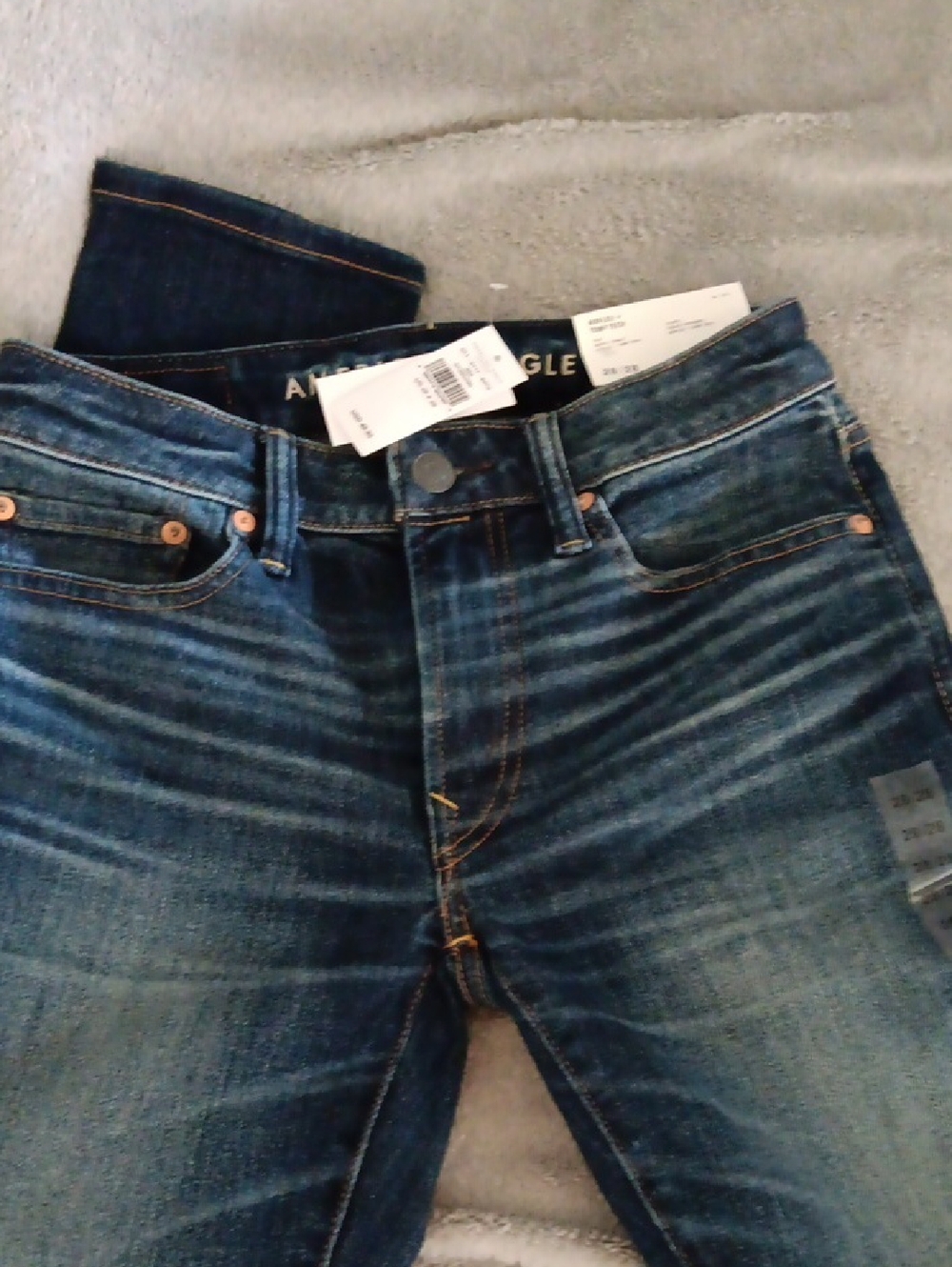 American Eagle Outfitters Men's Slim Straight Indigo Blue Jeans